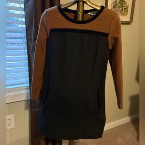 Boden Color Block Long Sleeve Dress